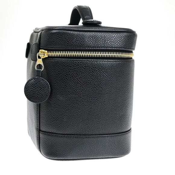 Chanel Cc Logo Vanity Hand Bag Caviar #134328C11B - Picture 4 of 15